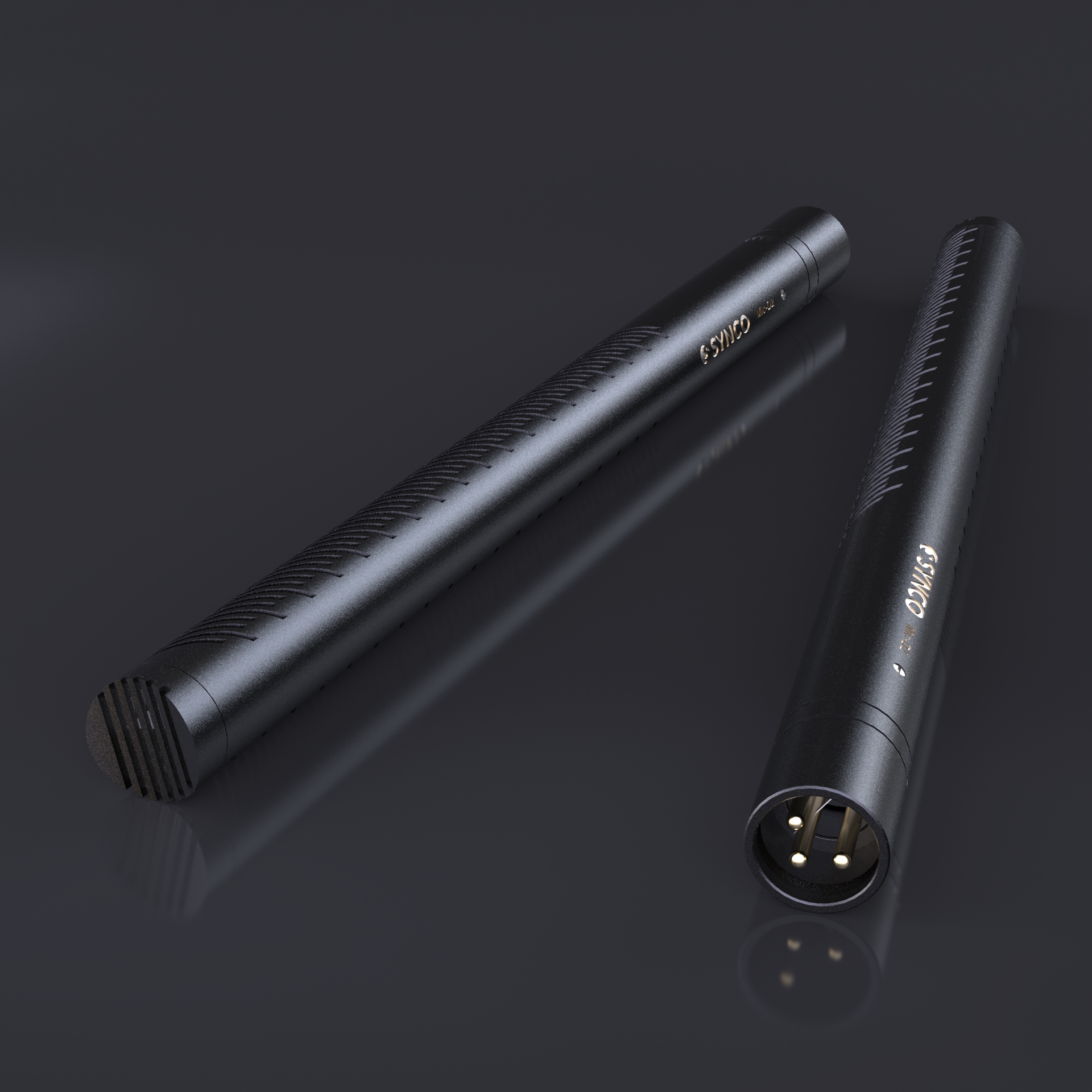 Close view of the D2 cylindrical body and interference-tube pattern