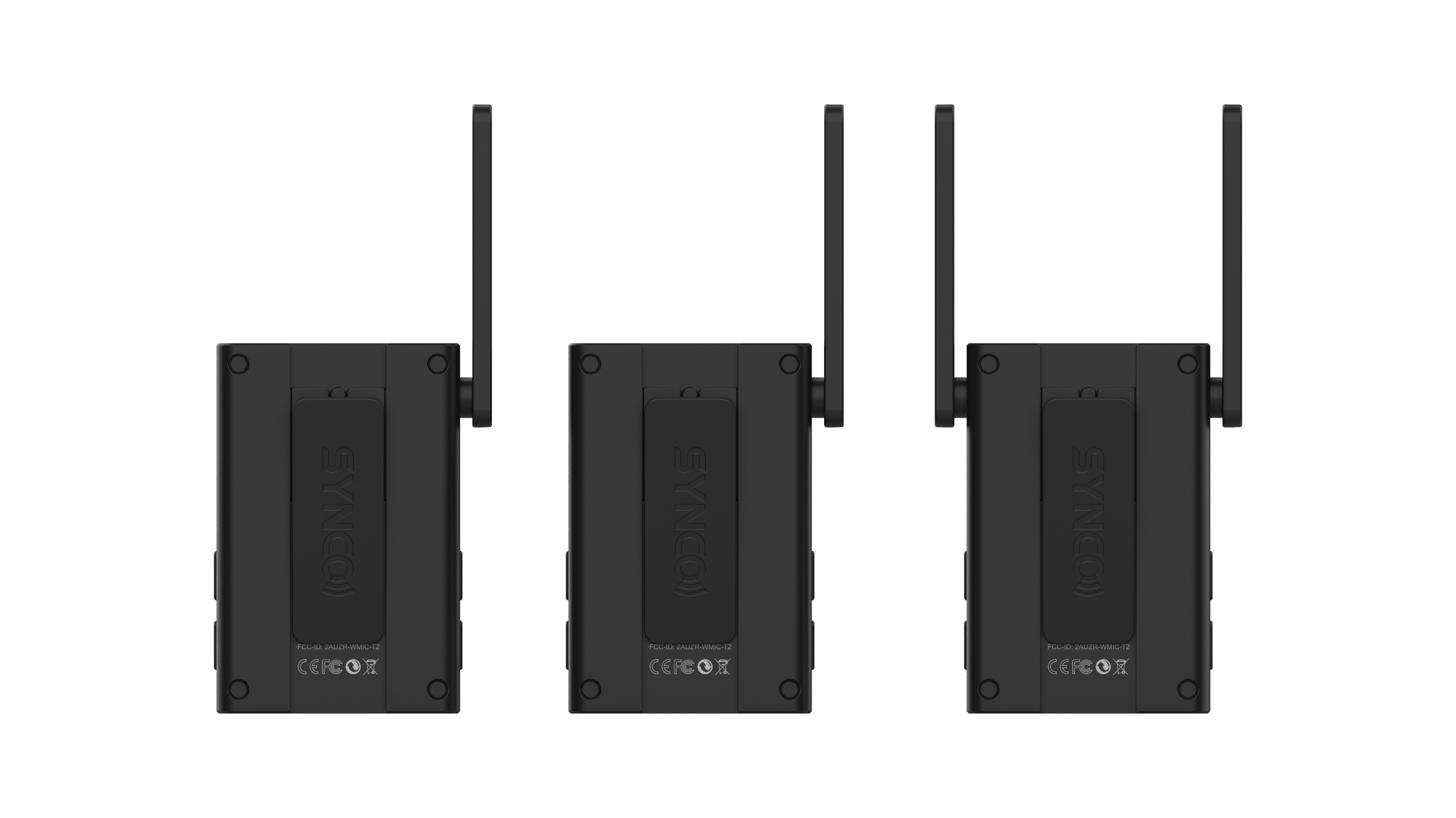 TS housing with folded antenna and front display